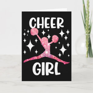 Lustiges Cheer Girl Cheerleader Cheerleading Jubel Karte