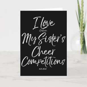Lustiges Cheerleading-Bruder-Geschenk Scherz Gesch Karte