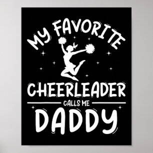 Lustiges Cheerleading Cheer Dad Shirt Stolz Vatert Poster