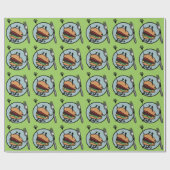 LUSTIGES CHEESEBURGER-LECH-PACKPAPIER GESCHENKPAPIER (Flach)