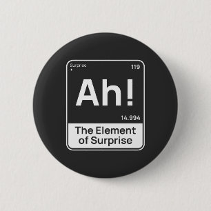 Lustiges Chemiedesign – Überraschungselement „Ah“  Button