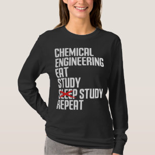Lustiges Chemieingenieurwesen Iss Studier Wiederho T-Shirt
