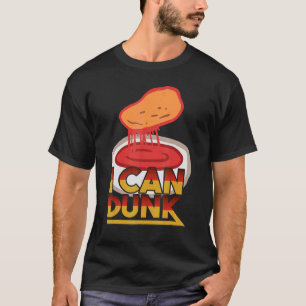 Lustiges Chicken Nugget, das ich für Basketball in T-Shirt