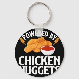 Lustiges Chicken-Nugget-Design für Männer Frauen K Schlüsselanhänger