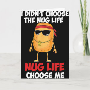 Lustiges Chicken Nugget nug Leben' Karte