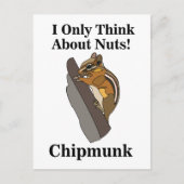 Lustiges Chipmunk-Nagetier Postkarte (Vorderseite)