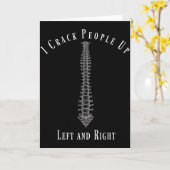 Lustiges Chiropraktiker Beruf Geschenk T-Shirt Karte (Gelbe Blume)