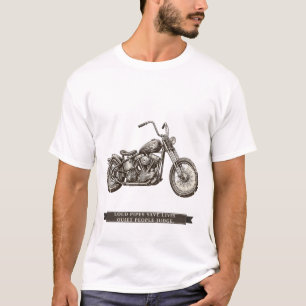 Lustiges Chopper-Motorrad "Lärmende Rohre retten L T-Shirt