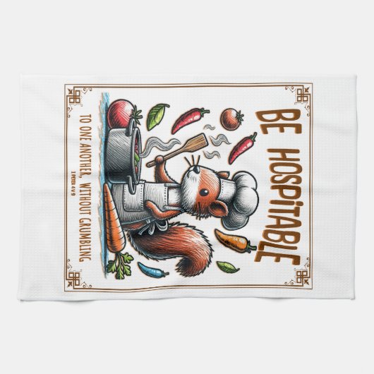 Lustiges christliches Geschenk-Teetuch mit Bibelve Geschirrtuch (Horizontal)