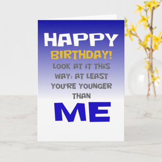 lustiges Christliches Glück zum Geburtstag Karte (Gelbe Blume)