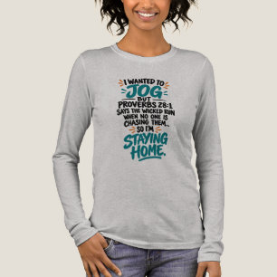Lustiges christliches Laufshirt – Ich wollte jogge Tri-Blend Shirt