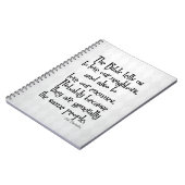 Lustiges christliches religiöses Zitat GK Notizblock (Linke Seite)