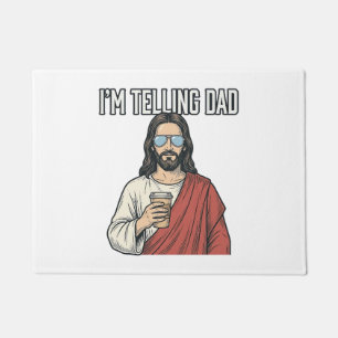 Lustiges christliches Vater-Zitat Vintage Fußmatte