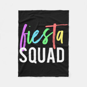 Lustiges Cinco De Mayo Fiesta-Squad-Design für Par Fleecedecke