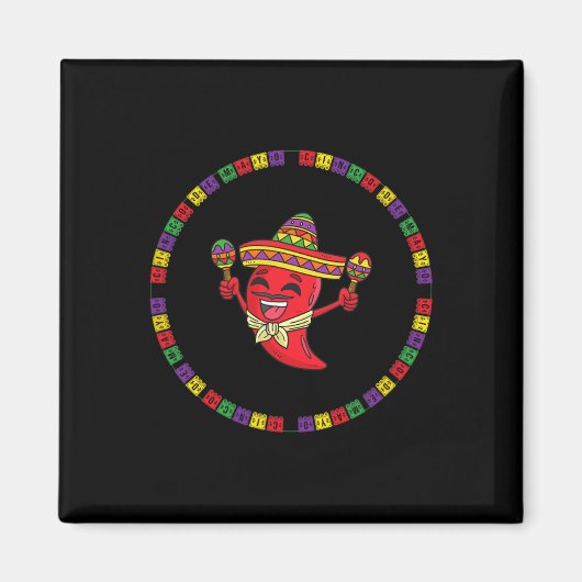 Lustiges Cinco De Mayo Magnet (Vorne)