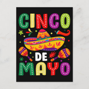 Lustiges Cinco de Mayo mexikanisch  Feiertagspostkarte