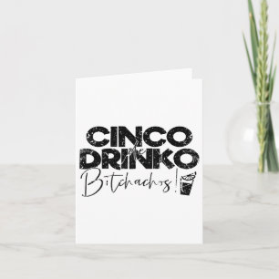 Lustiges Cinco De Mayo Mexikanisches Cinco De Drin Karte