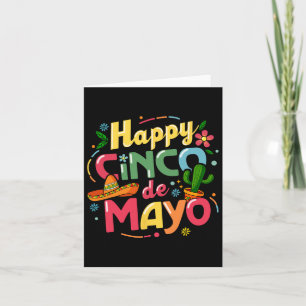Lustiges Cinco-De-Mayo-Shirt Lasst Fiesta Squad 5 Karte