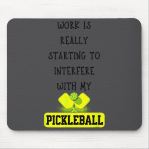 Lustiges Ckleball-Arbeitszitat Ckleball-Fan Büro J Mousepad