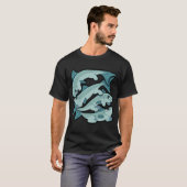 Lustiges cleveres Angelboot-Design T-Shirt (Vorne ganz)
