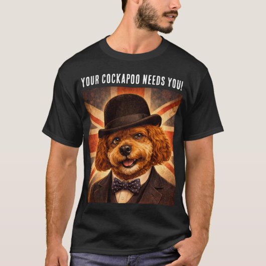 Lustiges Cockapoo-Geschenk für Liebhaber T-Shirt (Vorderseite)