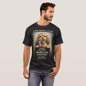 Lustiges Cockapoo-Mugshot-Shirt Geschenk T-Shirt (Vorne ganz)
