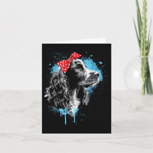 Lustiges Cocker Spaniel Design für Hunde Liebhaber Karte
