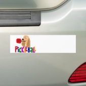 Lustiges Cocker spaniel mit Pickleball Paddel Autoaufkleber (Auf Auto)