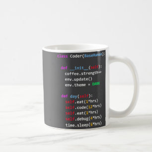 Lustiges Coden Python Cl Essen Code Schlafen Kaffeetasse