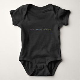 Lustiges Coder-Baby-Shower-Geschenk | Versuch es n Baby Strampler