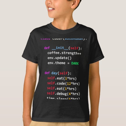 Lustiges Coding Python Cl Essen Code Schlafen T-Shirt (Vorderseite)