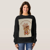 Lustiges Coffee-Liebhaber-Katzen-Sweatshirt Sweatshirt (Vorne ganz)