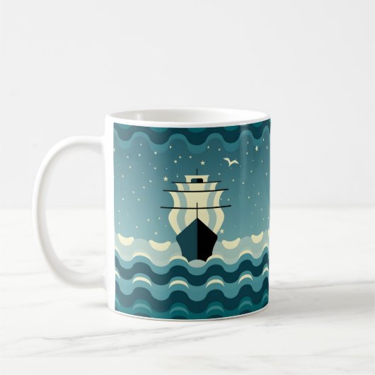 lustiges Columbus-Tagesgeschenk Idee Kaffeetasse (Links)