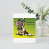 Lustiges Comic des Valentines Tages Feiertagspostkarte (Stehend Vorderseite)