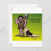 Lustiges Comic des Valentines Tages Feiertagspostkarte (Vorne/Hinten)