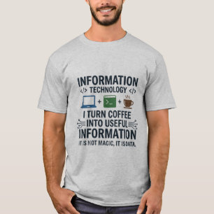 Lustiges Computer Science T-Shirt - Essen Schlafen