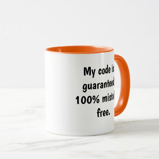 Lustiges Computerprogrammierer-Zitat zitieren Witz Tasse (VorderseiteRechts)