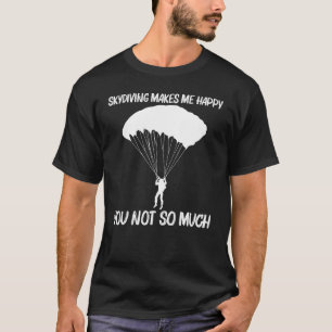 Lustiges Cool Fallschirmspringen Für Männer Frauen T-Shirt