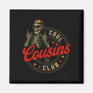Lustiges Cooles Cousins Club T-Shirt Cousin Crew S Magnet