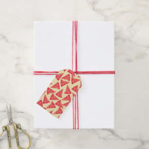 Lustiges cooles Funky Pizza-Muster Geschenkanhänger