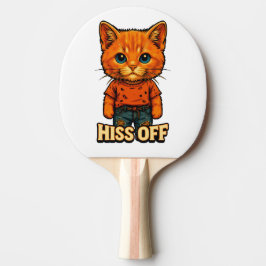 Lustiges Cooles Katz Zitat T-Shirt Tischtennis Schläger