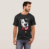 Lustiges cooles Pitbull-Gesicht T-Shirt (Vorne ganz)