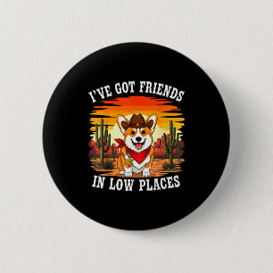 Lustiges Corgi-Design für Männer Frauen Kinder Hun Button