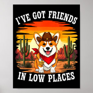 Lustiges Corgi-Design für Männer Frauen Kinder Hun Poster