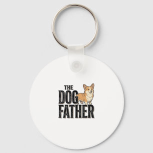 Lustiges Corgi Dogfather Vintage Gravur T-Shirt De Schlüsselanhänger