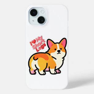 Lustiges Corgi-Sticker-Set - Ich liebe meine kurze Case-Mate iPhone Hülle
