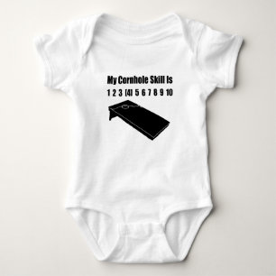 Lustiges Cornhole Baby Strampler