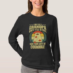 Lustiges Cornhole für Männer Opa Sackwurf Spiel T-Shirt