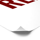 Lustiges Cornhole-Geschenk für Cornhole-Fans Farbv Poster (Ecke)
