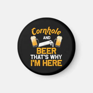 Lustiges Cornhole-Geschenk für Männer Cornhole-Spi Magnet